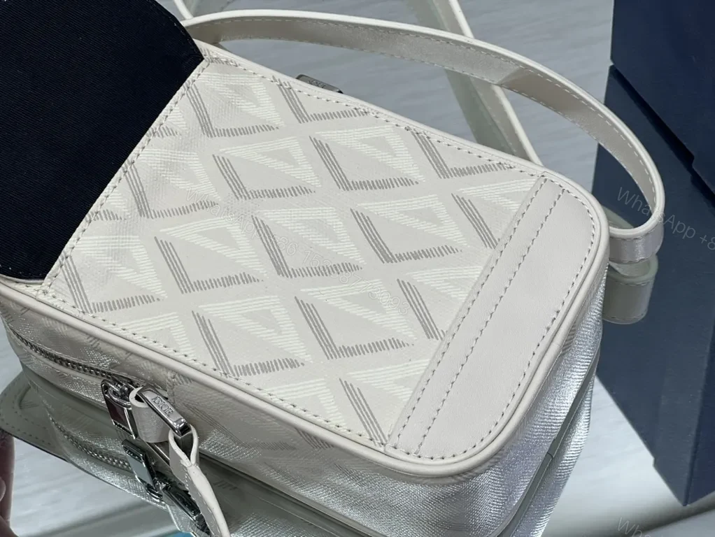 View 9 of Chic Oblique Crossbody Bag: Grey Dior Leather Trim