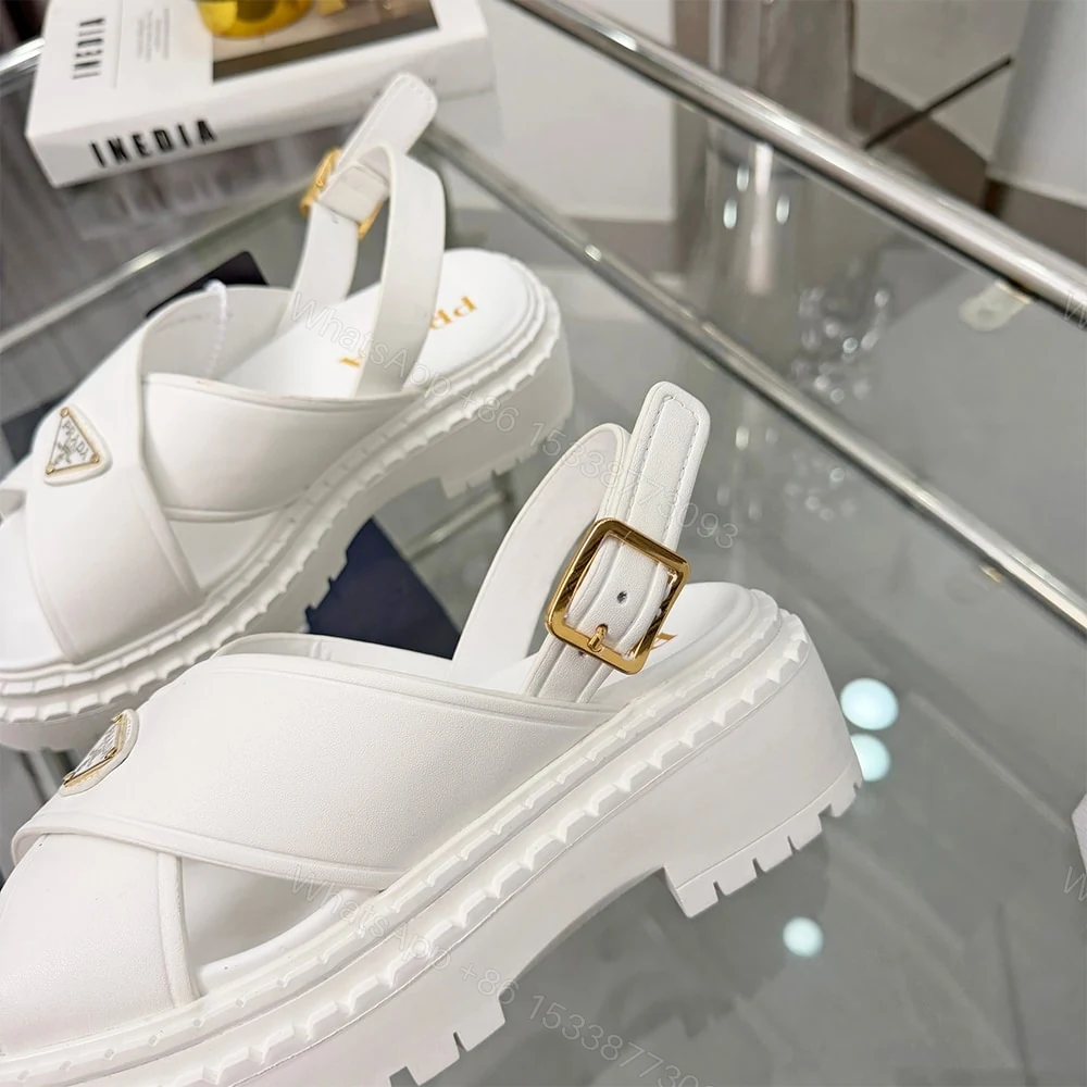 View 6 of PRADA Leather sandals 749453