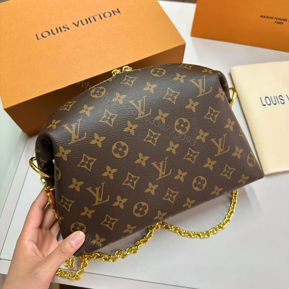 View 5 of Louis Vuitton Cosmetic Pouch Gm Brown 27Cm M46458