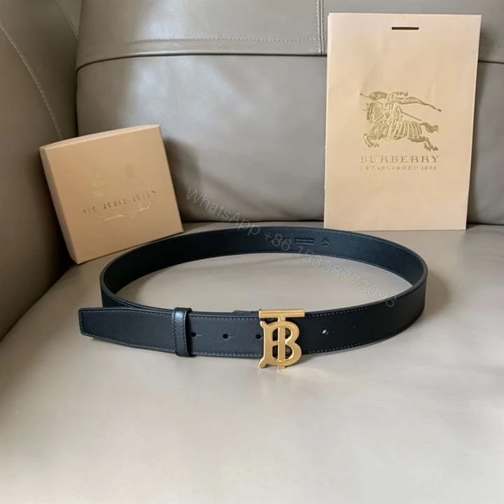View 2 of BURBERRY MONOGRAM MOTIF LEAHTHER BELT – B31