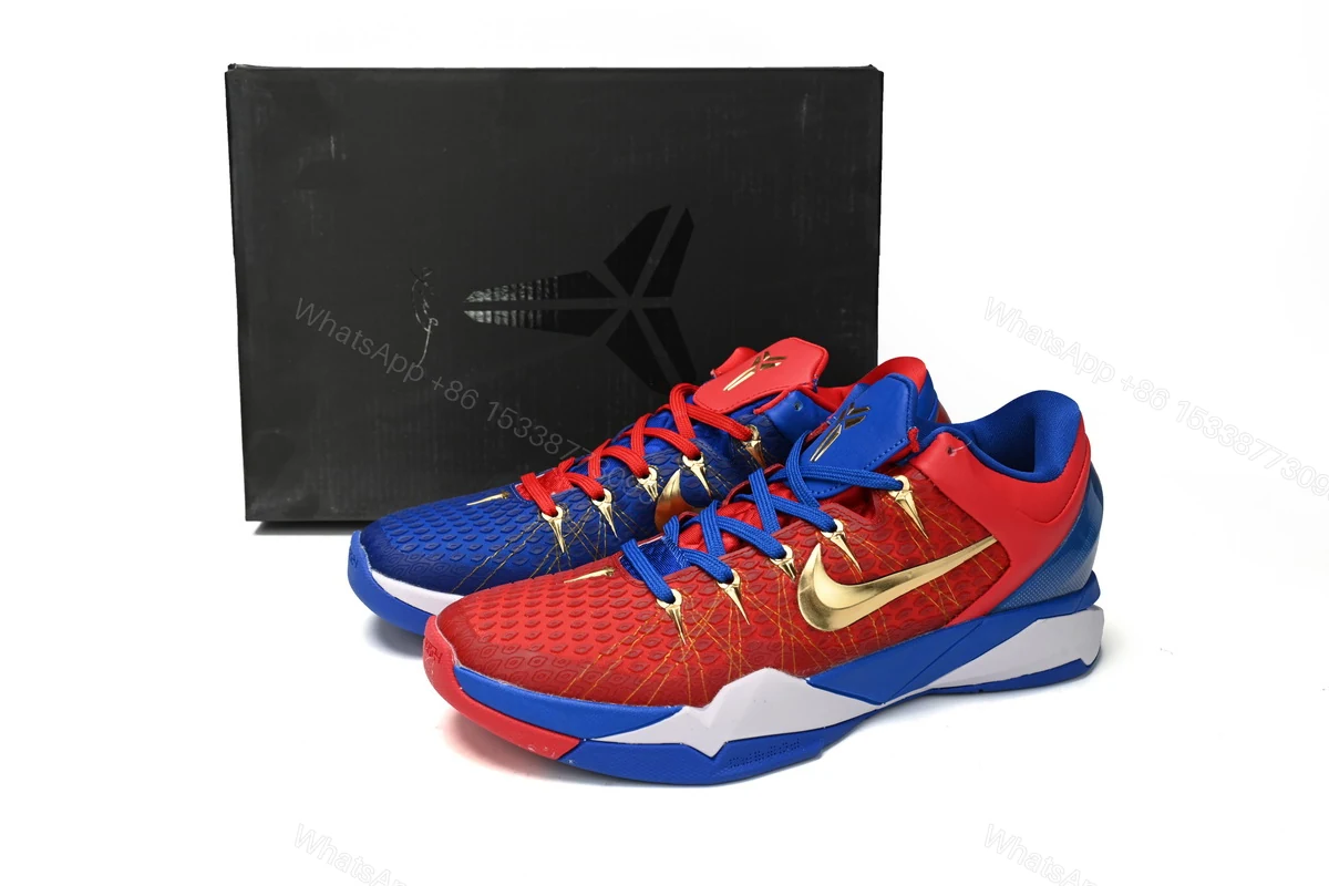 New Sale Nike Zoom Kobe 7 VII Red Royal 488371-406 — view 2