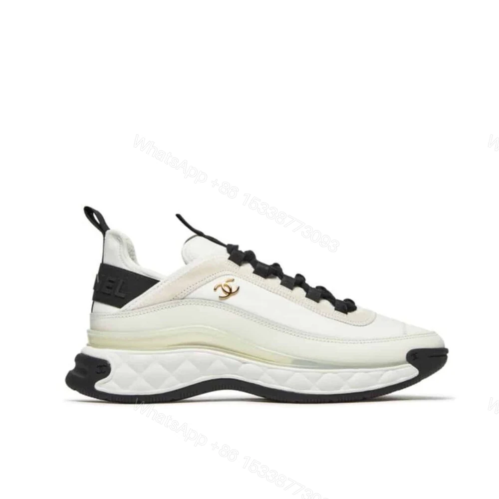 Chanel Velvet Sneakers Ivory And Black G35617 — view 1