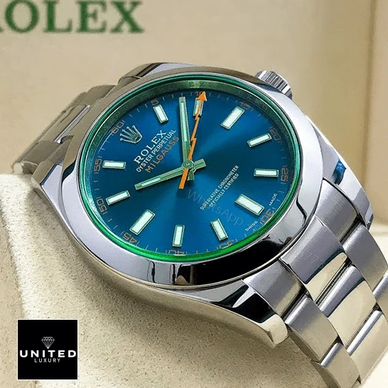 View 14 of Rolex Milgauss 116400GV-0002 Blue Dial Replica