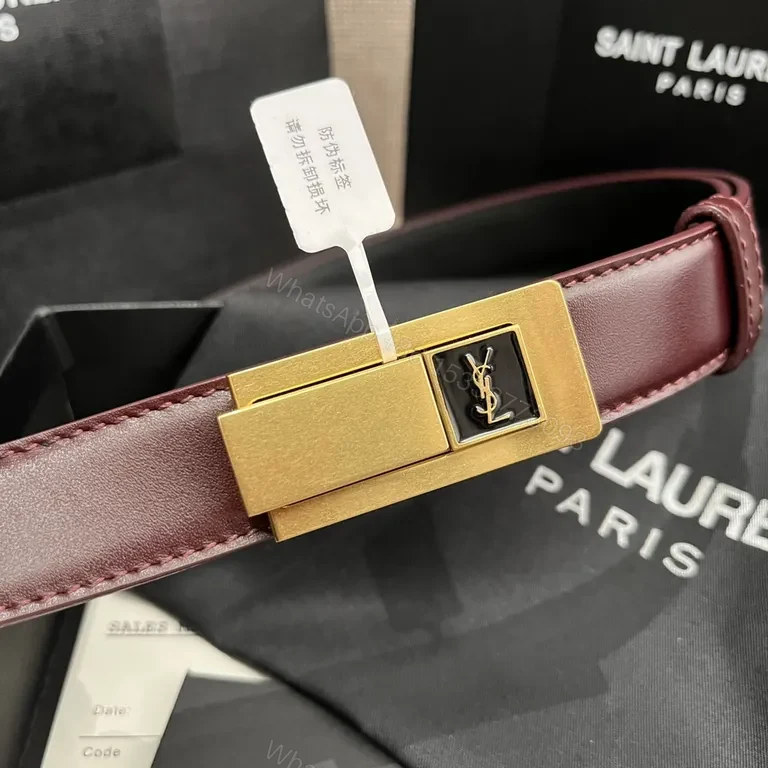 View 2 of Rich Burgundy Leather Belted Strap Watchband: Luxe, Modern