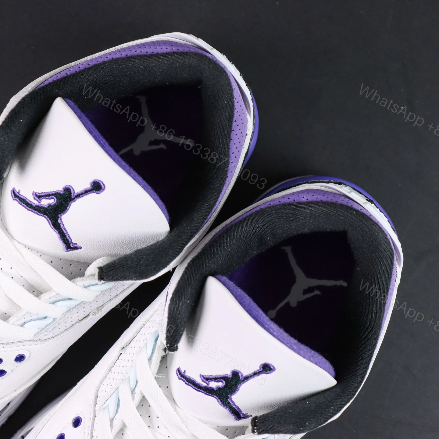 View 4 of Air Jordan 3 Retro Dark Iris Replica