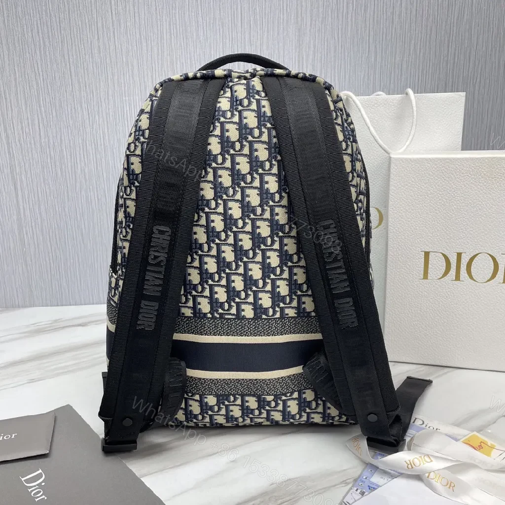 View 8 of Bold Monogram Backpack: Designer-Inspired, Water-Resistant Leatherette