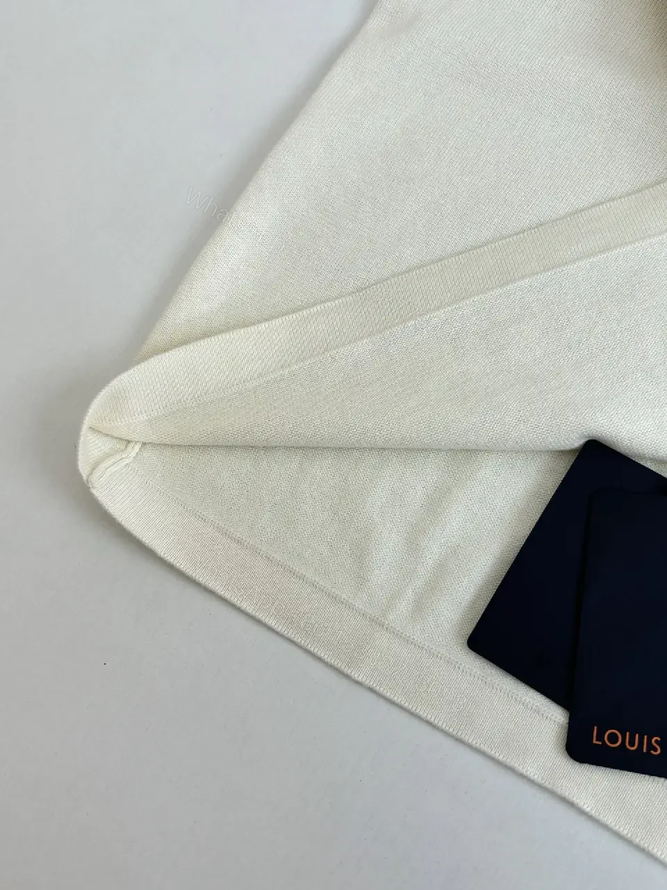 View 7 of White Cotton T-Shirt, Graphic Hand Sign, Casual Style, Louis Vuitton Accent