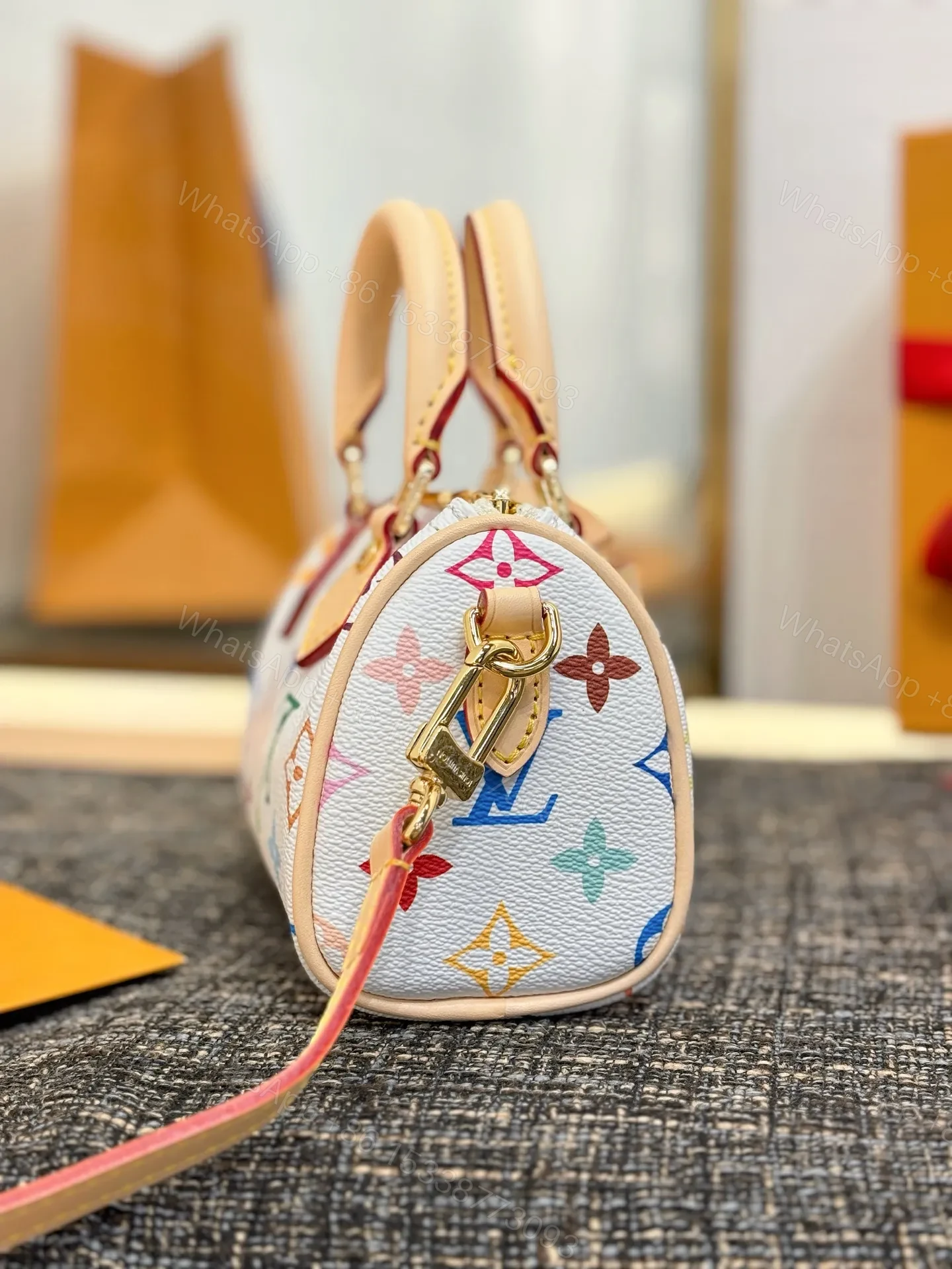 View 4 of Louis Vuitton X Takashi Murakami Nano Speedy Bag