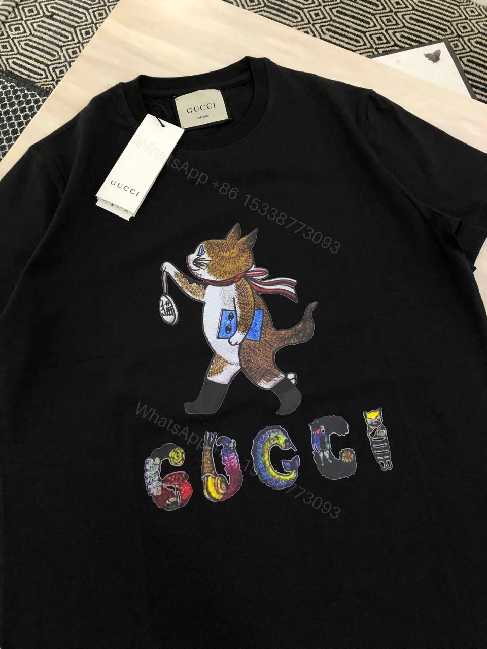 View 8 of FIRST COPY GUCCI VERY PREMIUM ROUND NECKS T-SHIRT