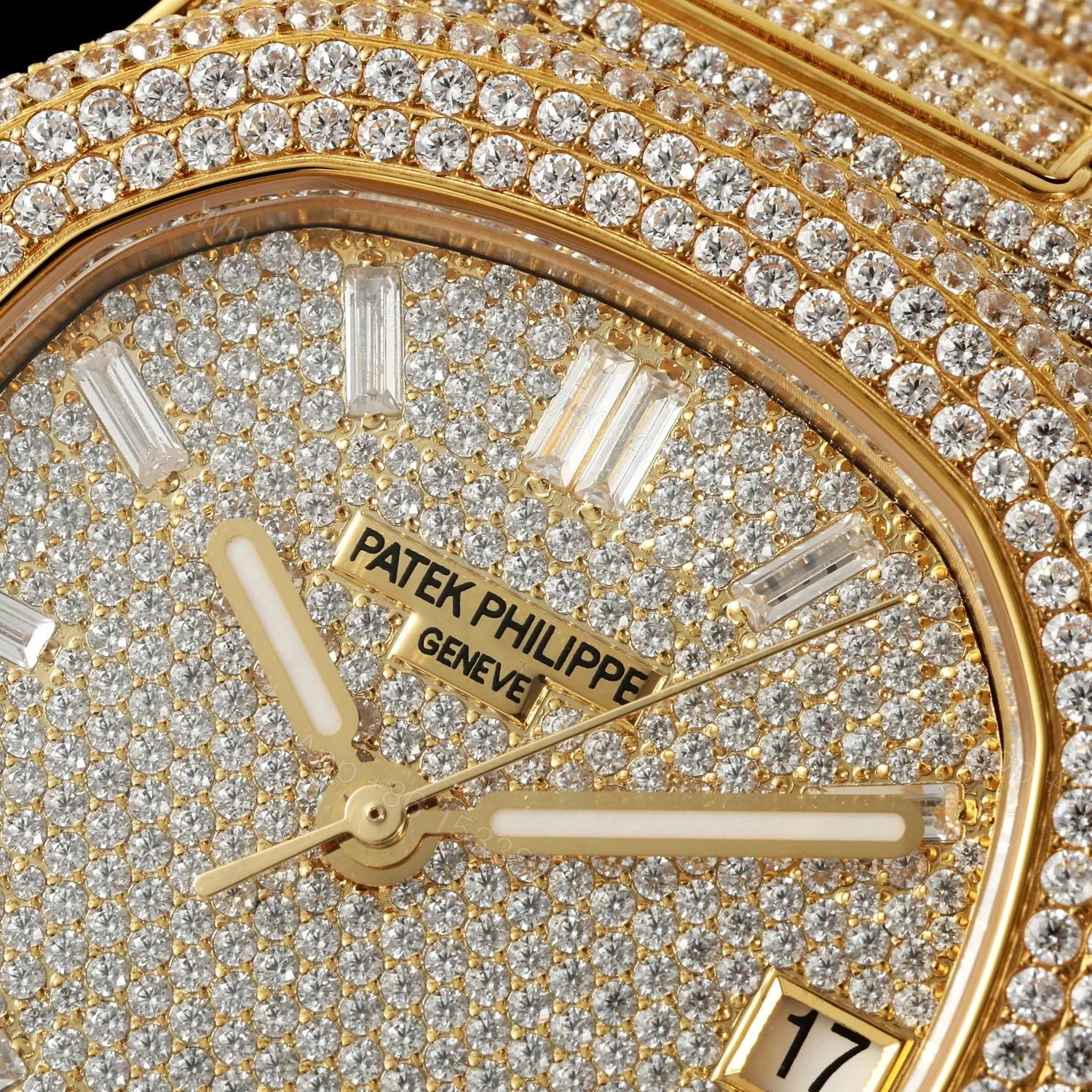 View 5 of Patek Philippe Nautilus 5711 Diamond Pavé Watch 40mm White Gold Edition AMG-PP-BD1-5711-DIAMOND-40
