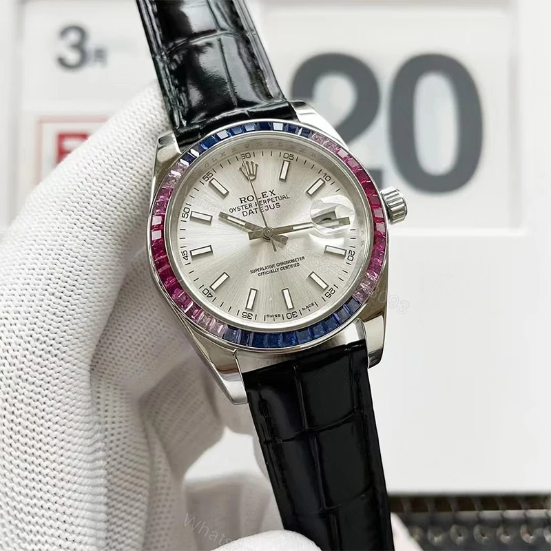 View 4 of Rolex Oyster Perpetual Datejus White Dial Ruby Around 40Mm