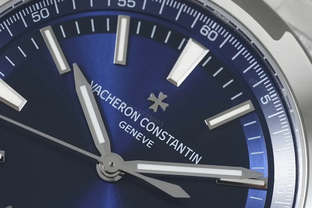 View 6 of 8F Factory Vacheron Constantin Overseas Blue Dial Stainless Steel Watch with Interchangeable Strap System