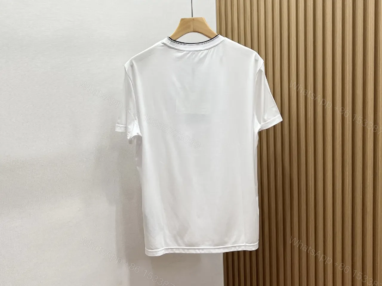View 7 of Black Cotton T-Shirt Modern Minimalist Prada Tee