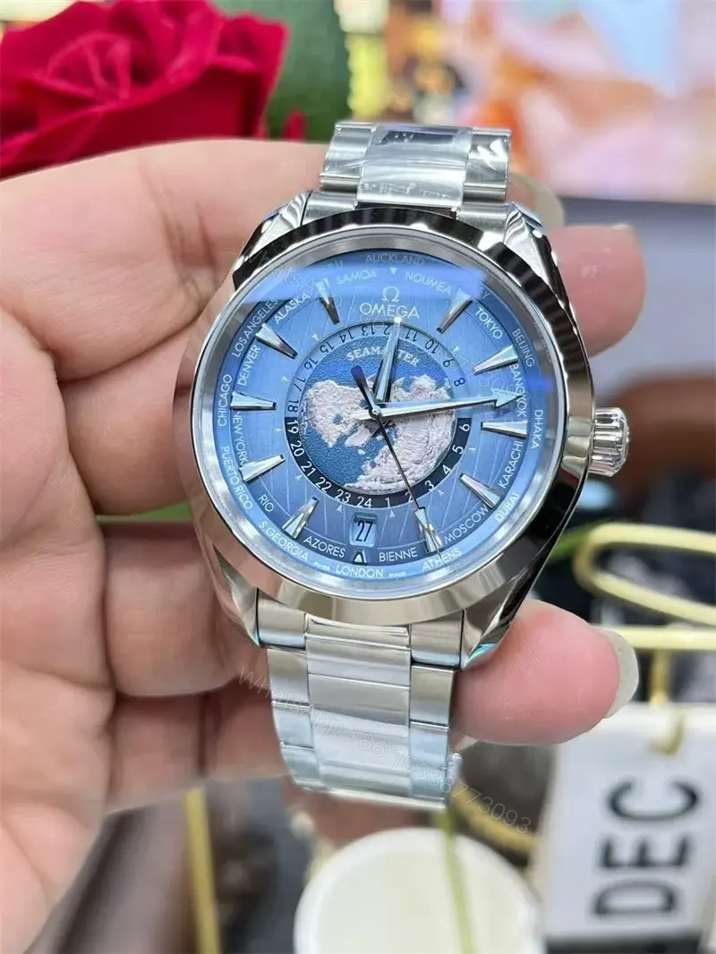 View 3 of Replica Omega Blue Seahorse Men’s Watch