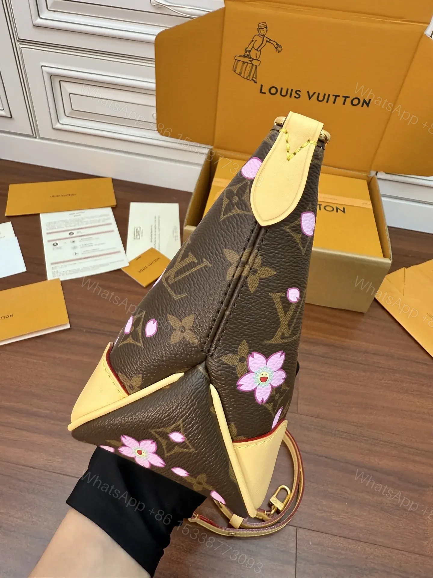 View 4 of Louis Vuitton x Takashi Murakami Cherry Blossom Boulogne PM bag