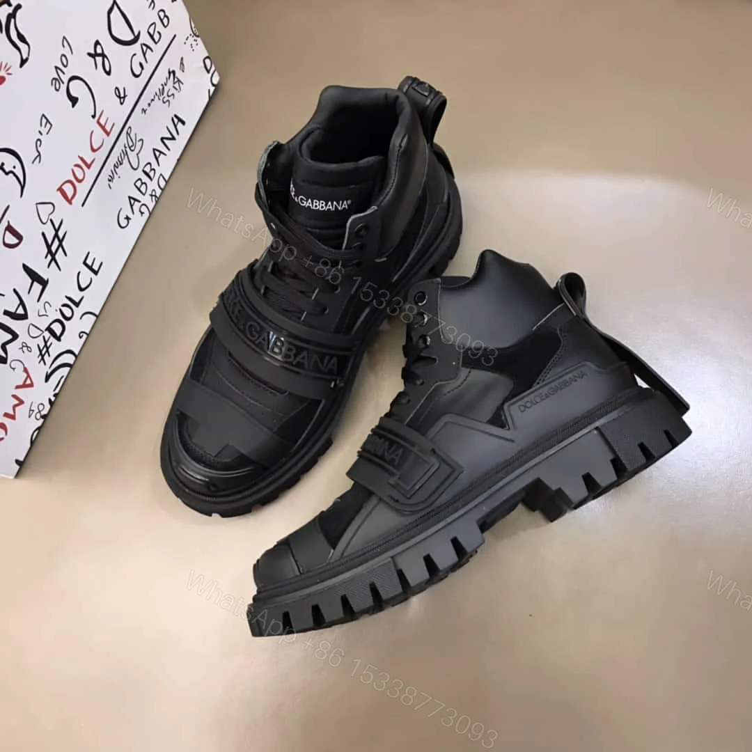 View 3 of DOLCE & GABBANA LOGO STRAP TREKKING BOOTS – DG55