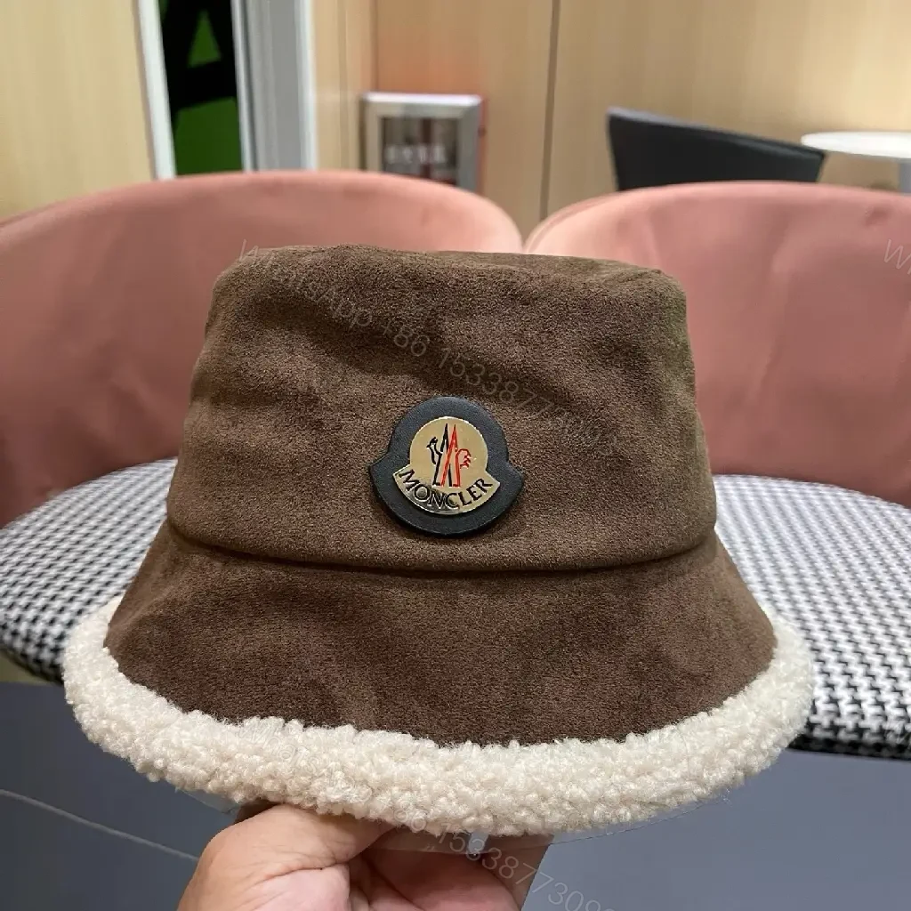 View 9 of Cozy Suede Hat Buckle Shine Warmth Bucket Style