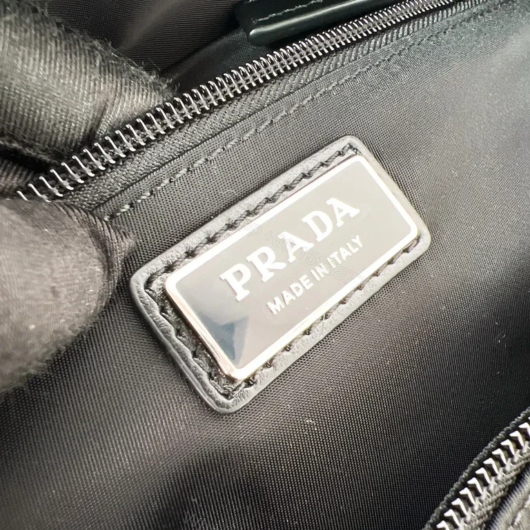 View 9 of Compact Luxury Crossbody: Pristine Black Nylon with Prada Accents