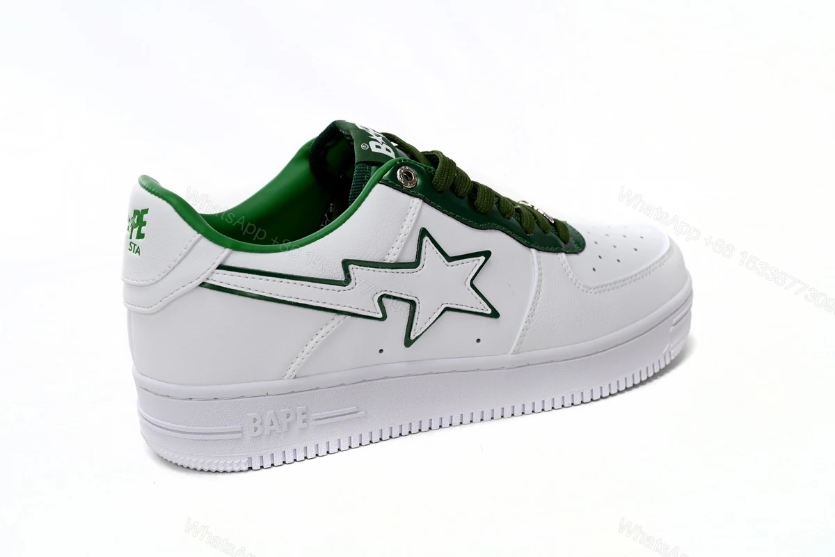 View 3 of Cheap BapeSta White Green edge 1J30-191-017