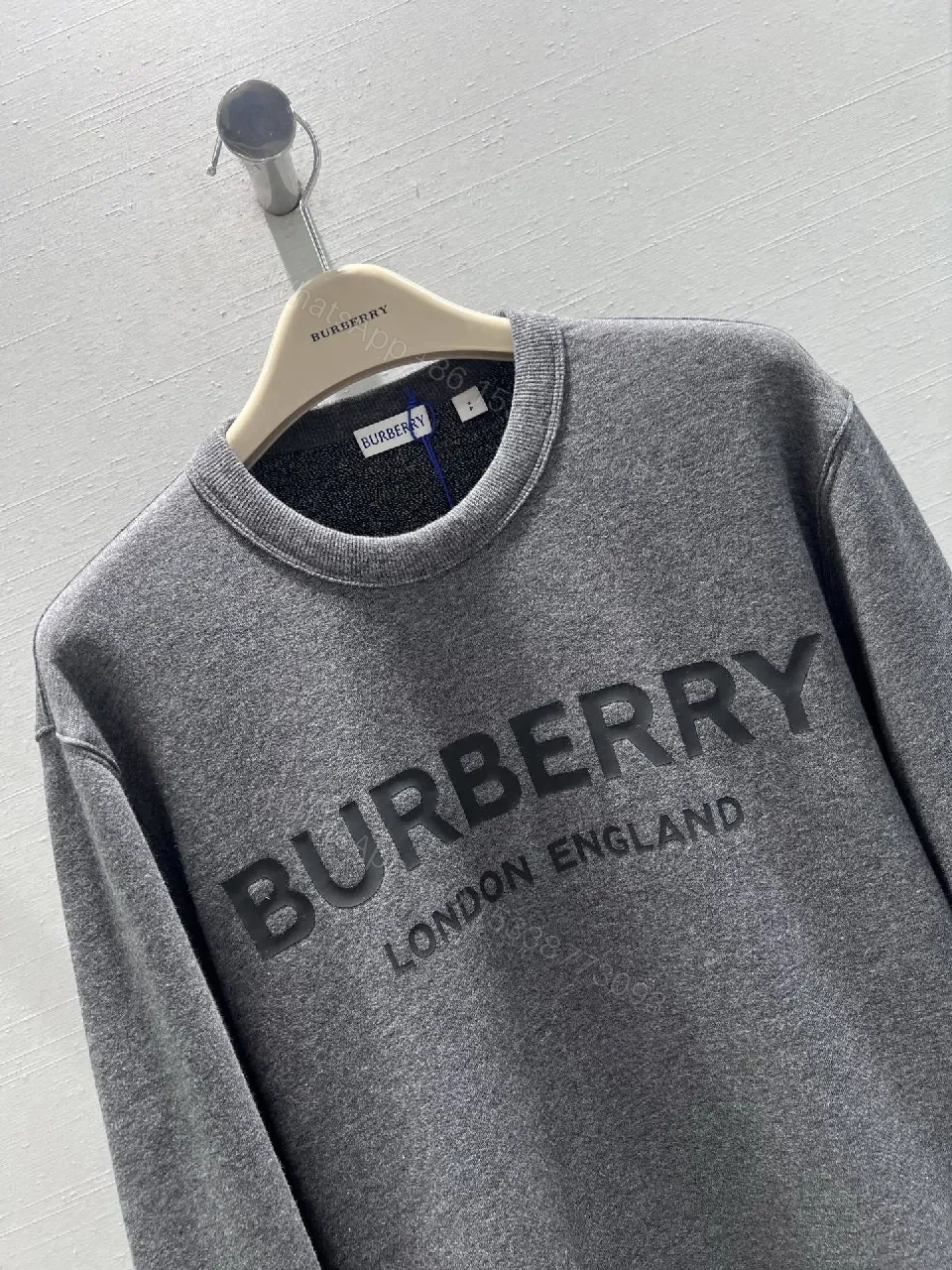 View 8 of Grey Cotton Fleece Crewneck Sweatshirt, Subtle Luxury, Everyday Comfort