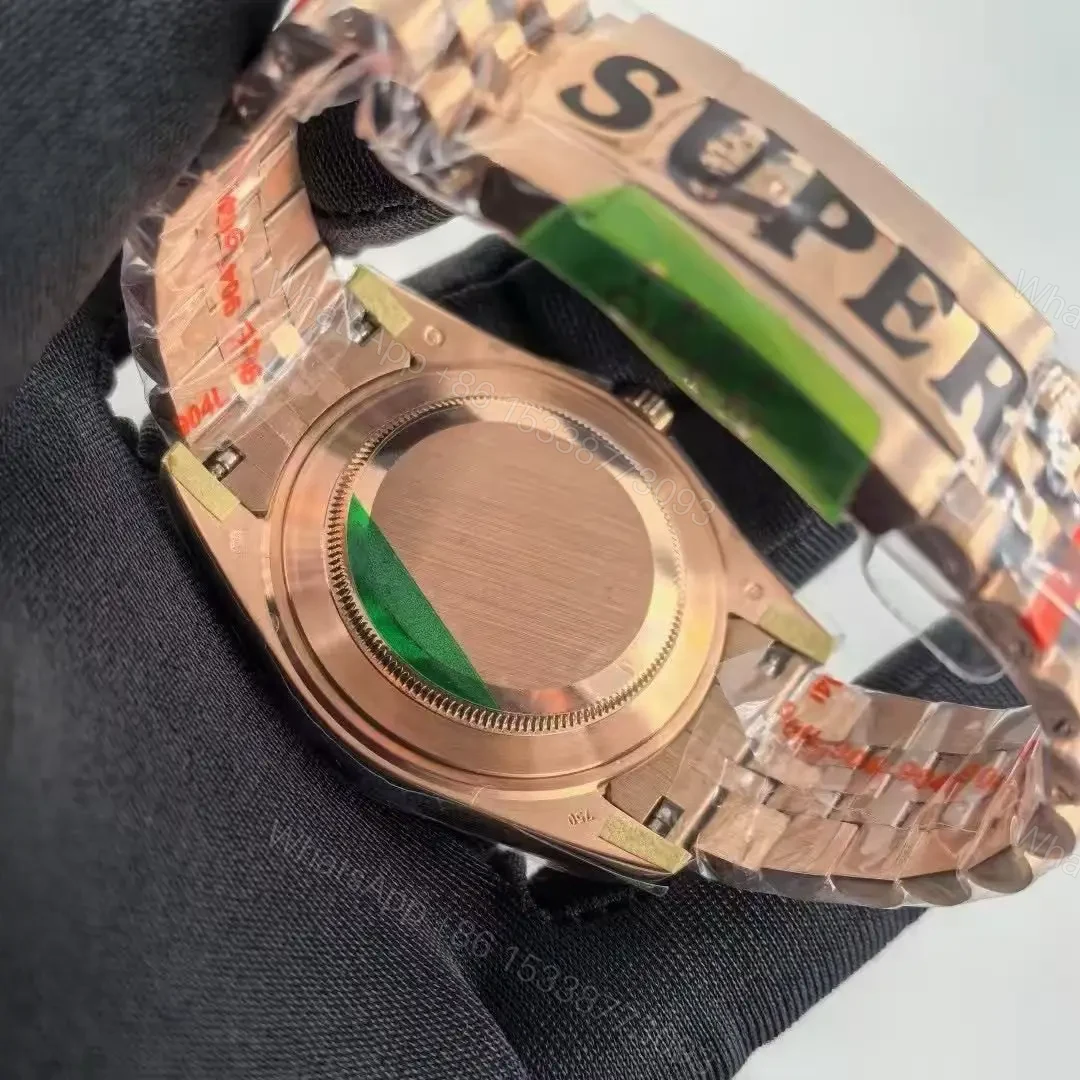 View 5 of Rolex Sky-Dweller Rhodium Dial Rose Gold Replica 2024 – Jubilee Bracelet