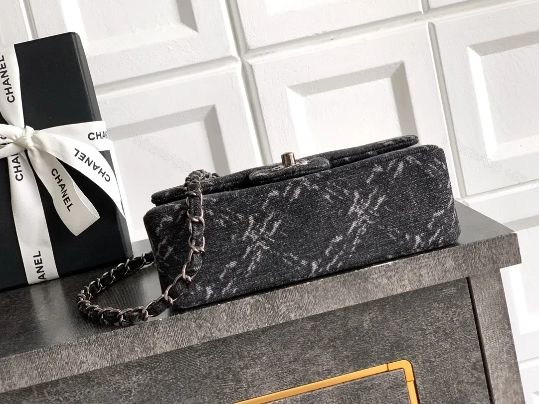 View 3 of Chic Textured Flap Bag with Signature Hardware