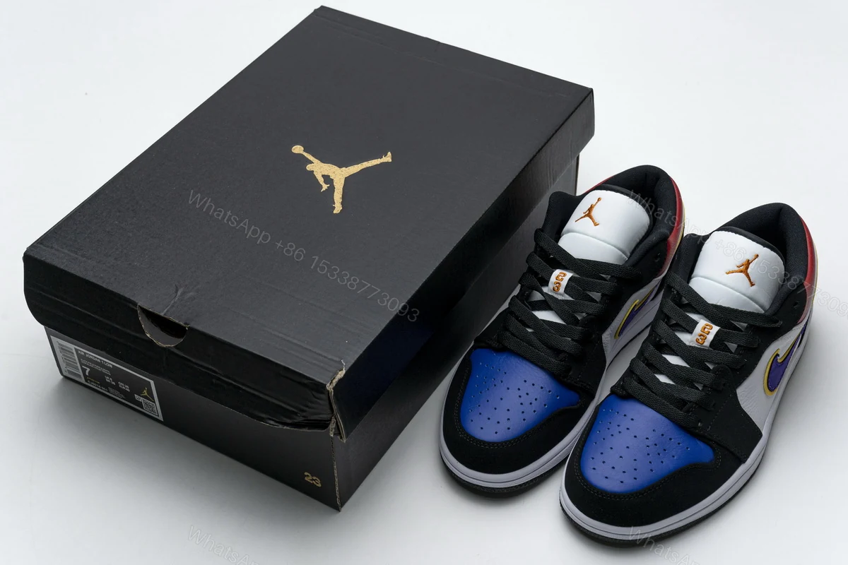 Air Jordan 1 Low Lakers Top 3 CJ9216-051 — view 2