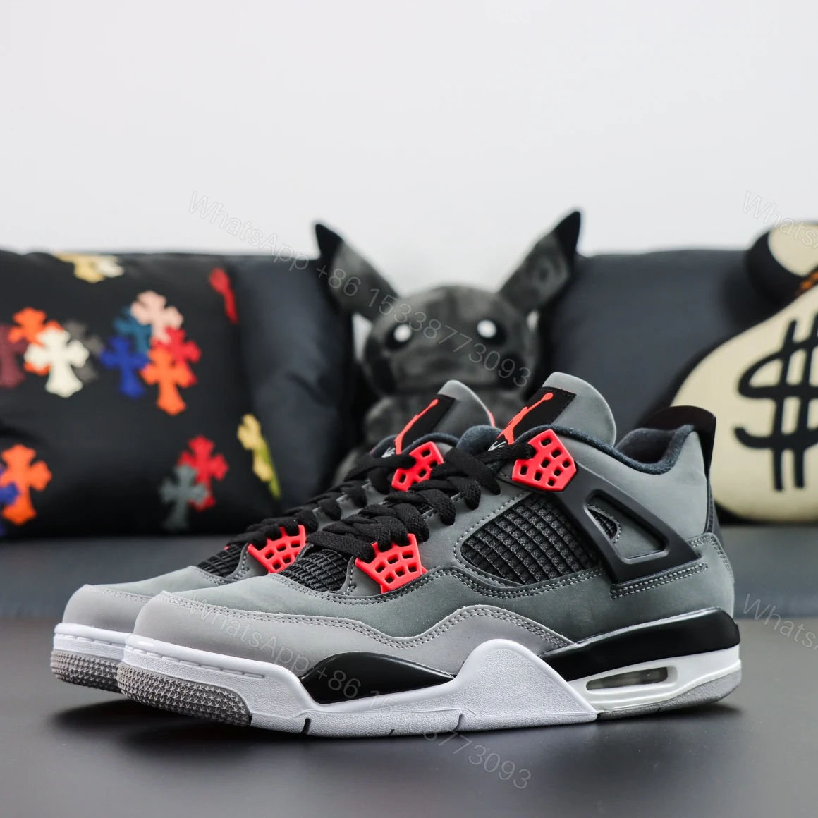 View 8 of Air Jordan 4 Retro Infrared Reps