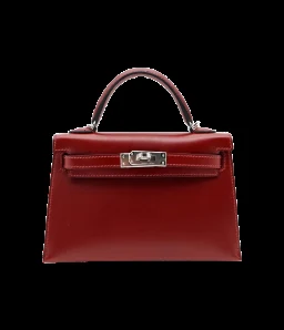 Hermès Kelly II Sellier Mini Rouge H Box Calf Leather Palladium Hardware — view 1