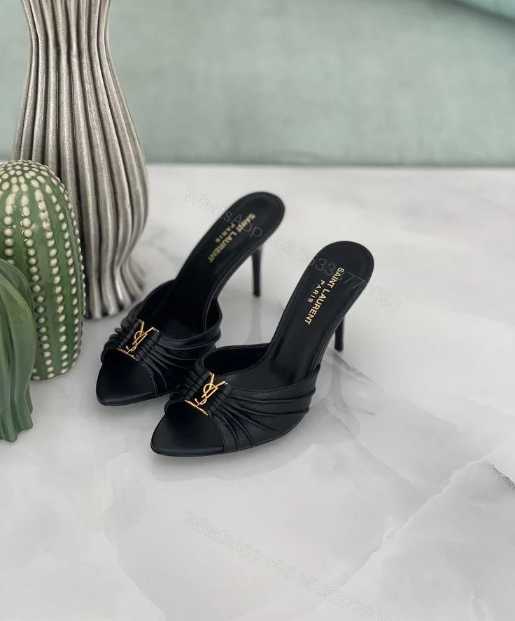 View 3 of BUY FIRST COPY YSL LUXURY SUMMER WEAR HEELS FOR WOMEN