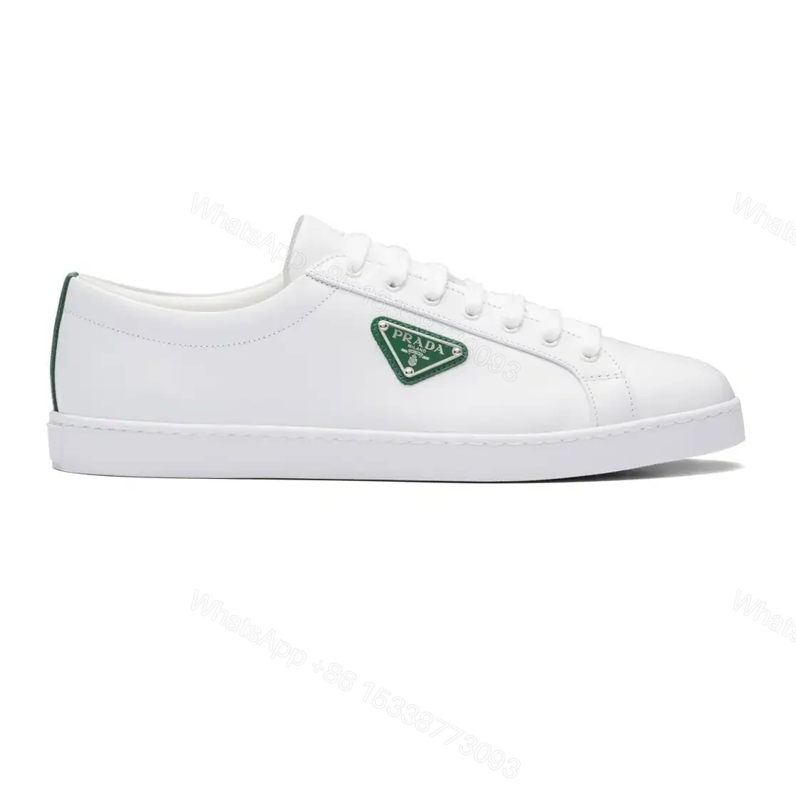 PRADA BRUSHED LEATHER SNEAKERS – PRD042 — view 1
