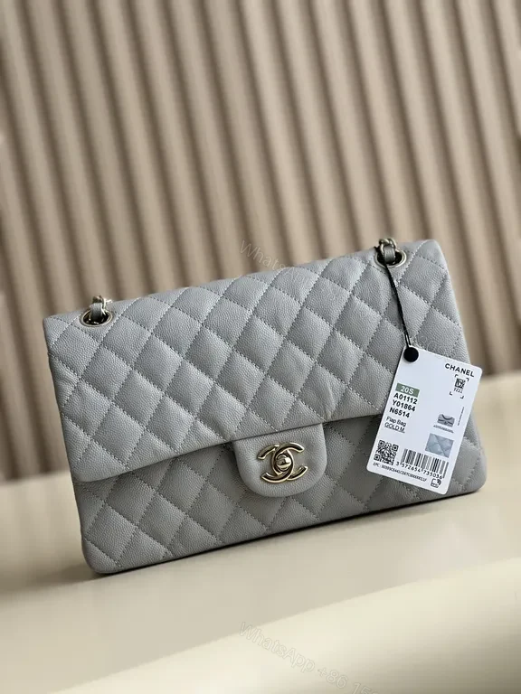 View 2 of Textured Quilted Gray Flap Bag: Everyday Luxury, Leather, Chic