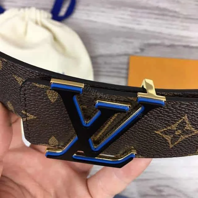 View 3 of LOUIS VUITTON X NBA 3 STEPS 40MM REVERSIBLE MONOGRAM CANVAS BELT – B114
