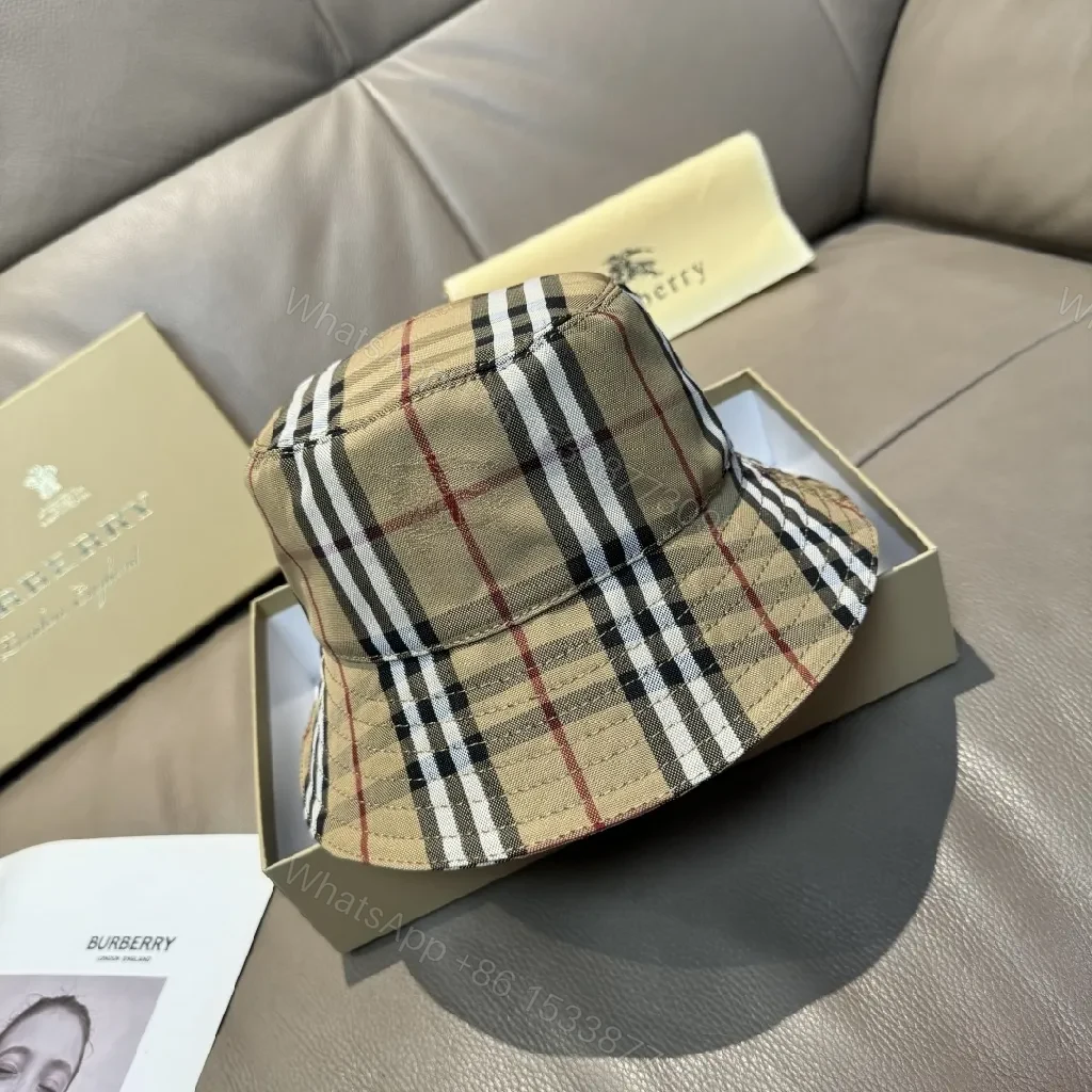 Chic Plaid Bucket Hat - Structured, Durable, One-Size — view 1