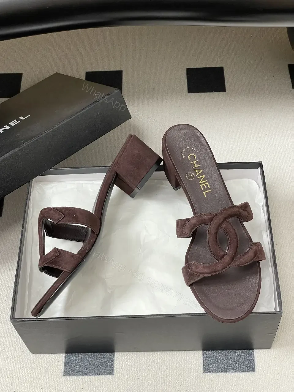 View 8 of Suede Block-Heel Sandals: Subtle Luxury, All-Day Comfort