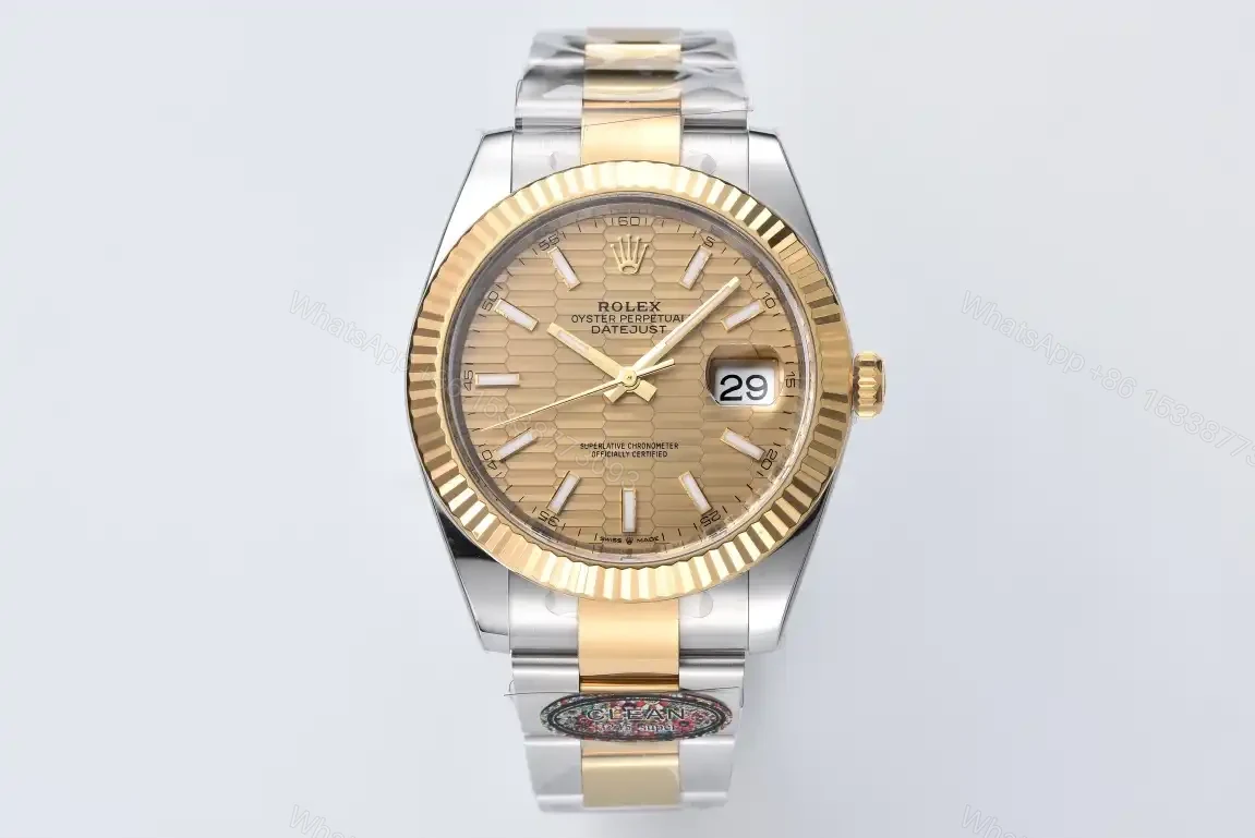 Rolex Datejust 41 Rolesor Yellow Fluted Oyster Champagne – Fluted 126333-0021 — view 1