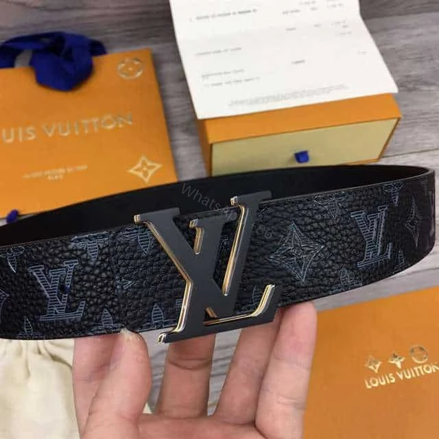 View 7 of LOUIS VUITTON INITIALES 40MM REVERSIBLE MONOGRAM CANVAS BELT – B111