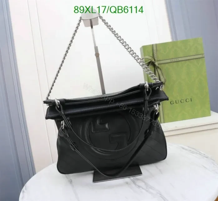 View 11 of Gucci Knockoff Brown Blondie Small Shoulder Bag QB61144 – Iconic Interlocking G Design