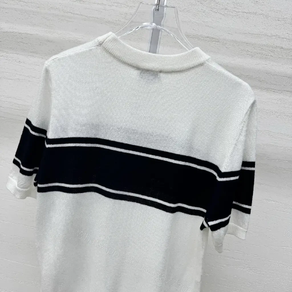 View 2 of White Knit Top - Premium Comfort, Logo Graphic, Relaxed Fit, Durable Knit