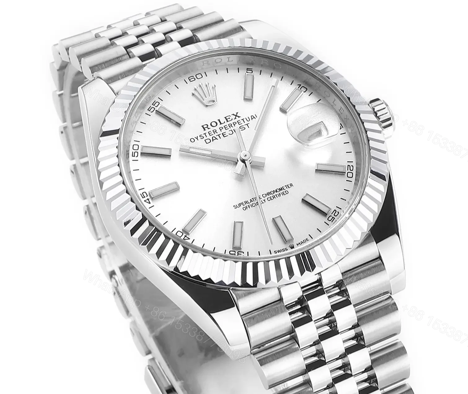 View 3 of VS Factory Clean Factory DDF Silver Classic Rolex Style Watch