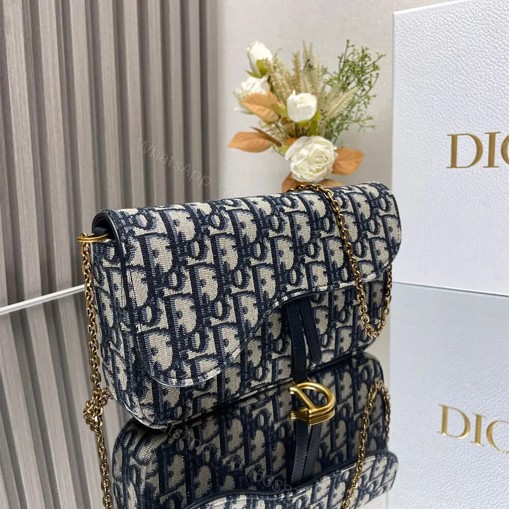 View 2 of Dior Medium Saddle Pouch with Chain
