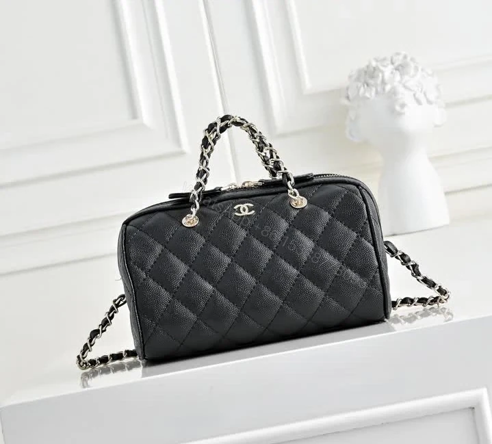 View 2 of Chanel Mini Boston Bowling Bag AP4474