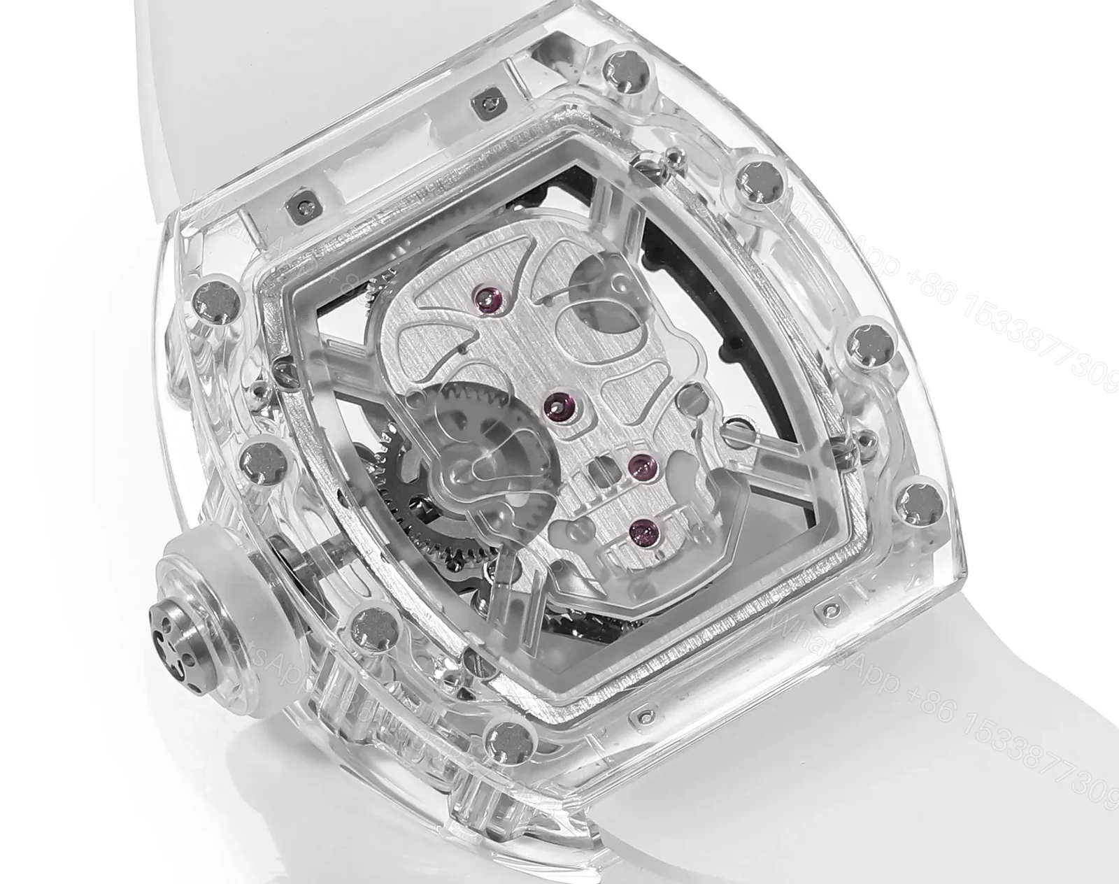 View 8 of KV Factory MS Factory Richard Mille Skull Watch – Transparent