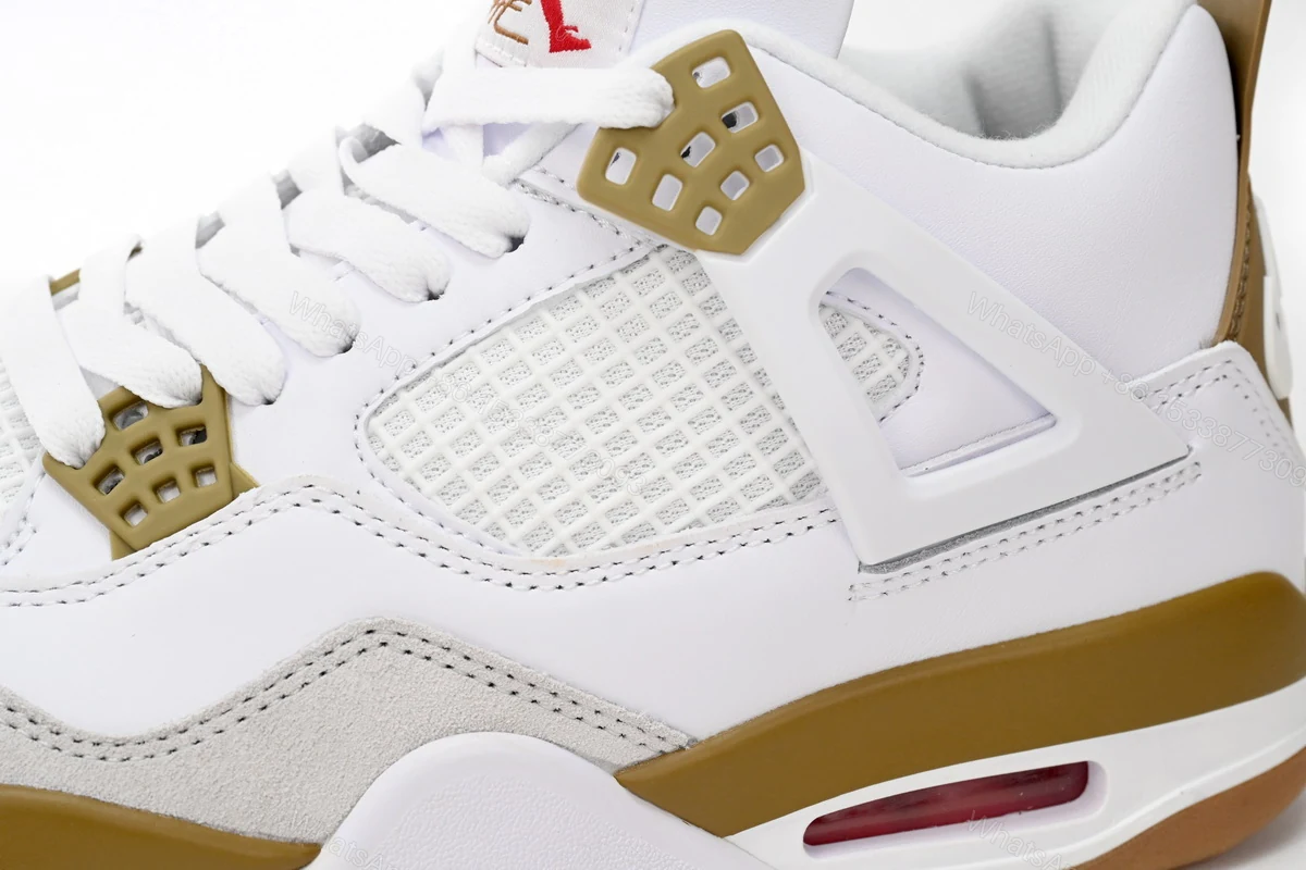 View 7 of Nike SB x Air Jordan 4 White Brown DR5415-120 (Top Quality)