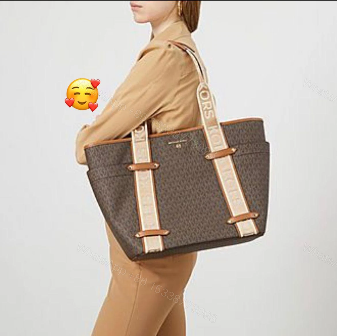 View 6 of Michael Kors Maeve Large Tote Bag First Copy | Premium Replica Designer Handbag
