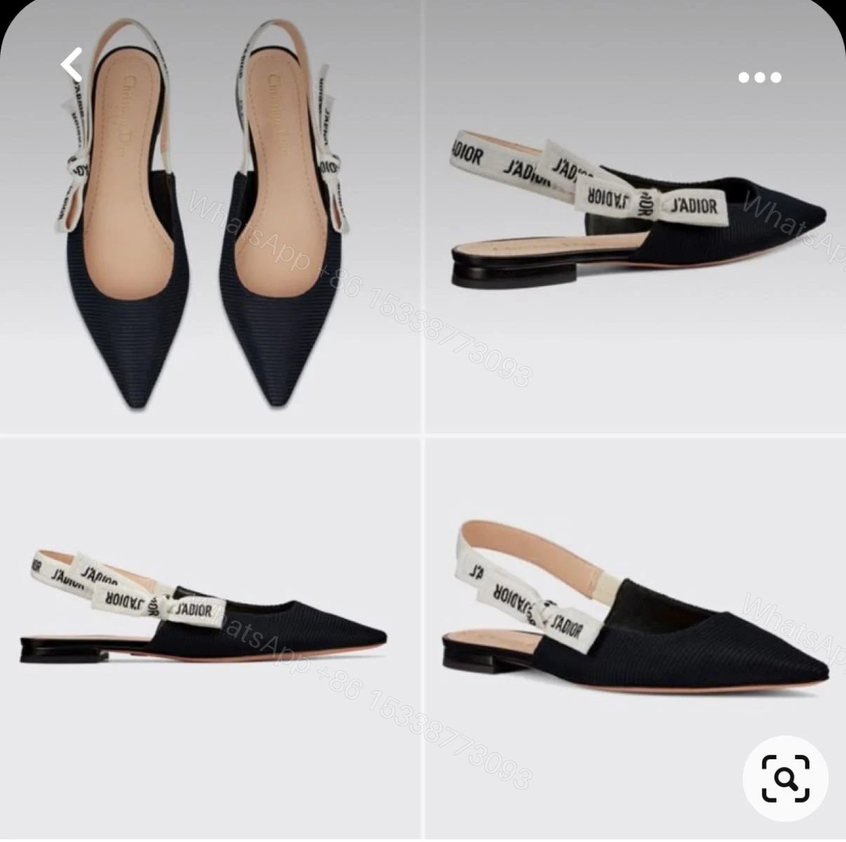 View 3 of FIRST COPY J'Adior Slingback Flat For Woman