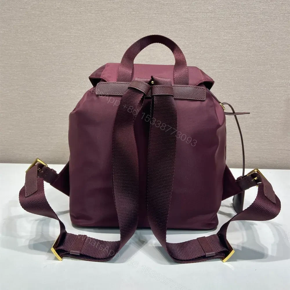 View 2 of 高仿Prada*RE-Nylon系列1BZ677雙肩包酒紅色小號免檢版