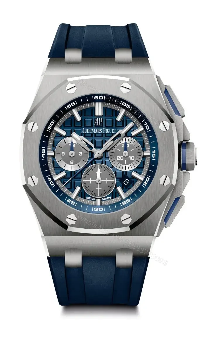 Replica Audemars Piguet Royal Oak Offshore Selfwinding Chronograph Blue, Silver 26480TI.OO.A027CA.01 — view 1