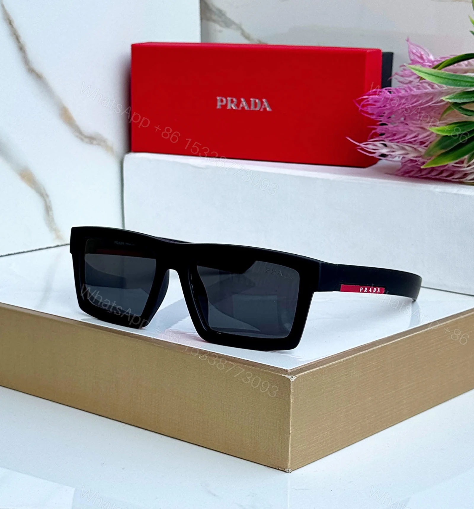 Prada Square Shades Black — view 1