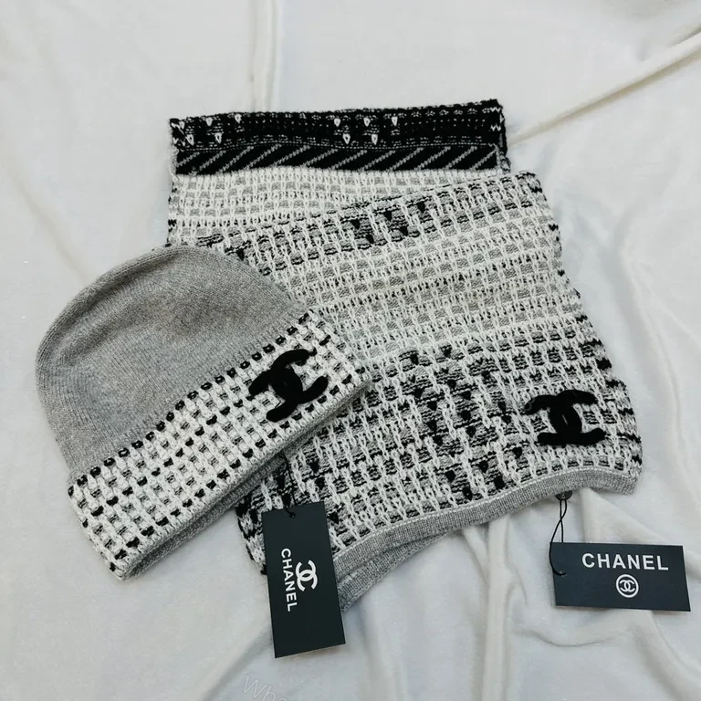 View 5 of Chanel-Inspired Knit Set: Textured Black & White Luxury